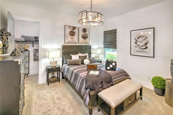 Bedroom, Interior, Pendant Lights