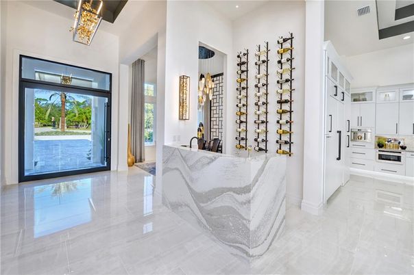 Interior, Kitchen, Pendant Lights, Recessed Lighting, Wine Storage