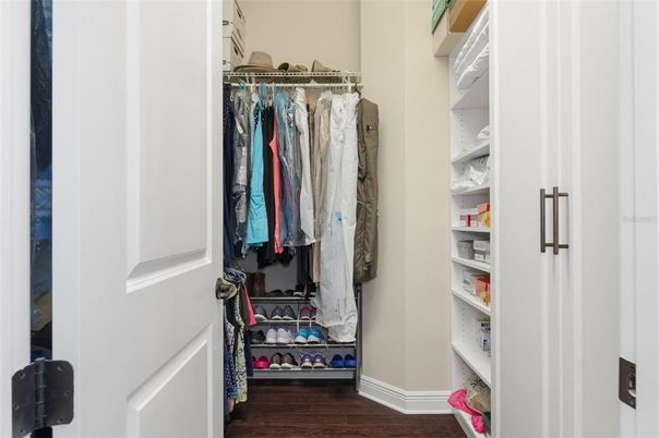 Interior, Walk-in Closets, Wood Texture Flooring