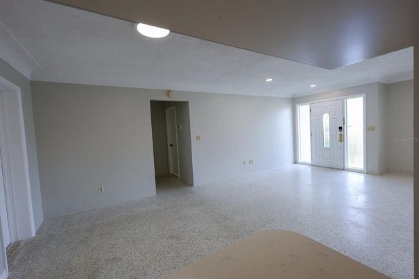 Empty room, Interior, Kitchen, Recessed Lighting