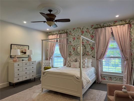 Bedroom, Interior, Recessed Lighting
