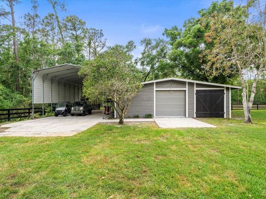 Backyard, Detached Garage, Exterior
