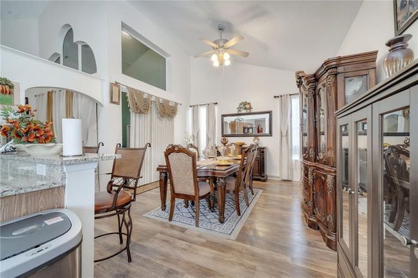 Dining room, Interior, Wood Texture Flooring