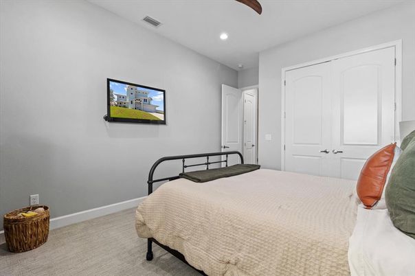 Bedroom, Interior, Recessed Lighting