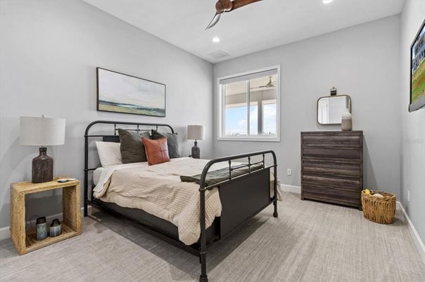 Bedroom, Interior, Recessed Lighting