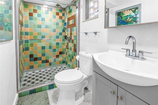 Bathroom, Glass Shower, Interior