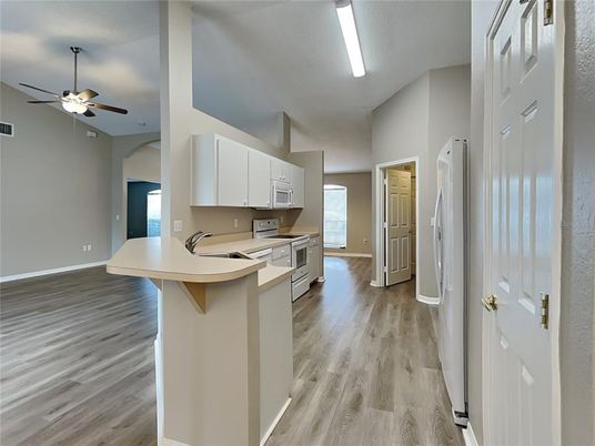 Interior, Kitchen, Wood Texture Flooring