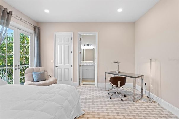 Bedroom, Home Office, Interior, Recessed Lighting