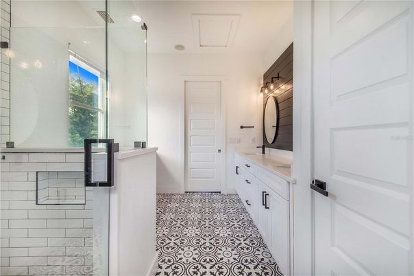 Bathroom, Interior, Recessed Lighting