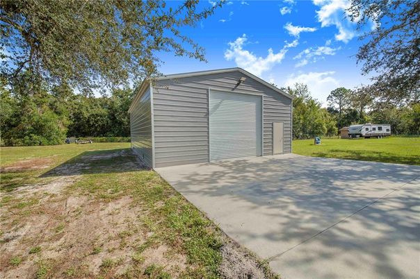 Backyard, Detached Garage, Exterior