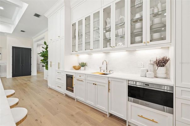 Interior, Kitchen, Wood Texture Flooring