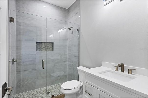 Bathroom, Glass Shower, Interior