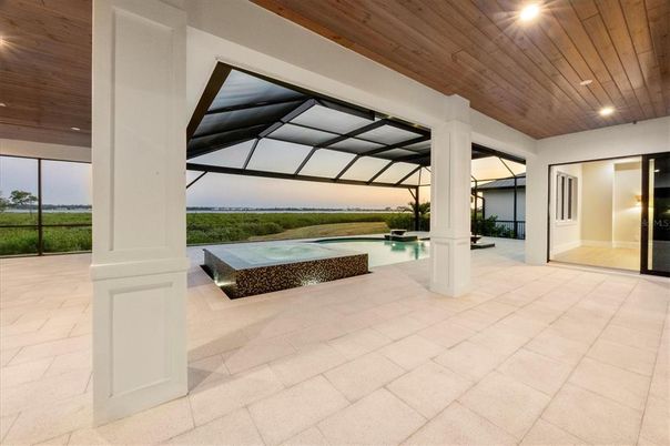 Interior, Pool, Recessed Lighting, Wooden Ceilings