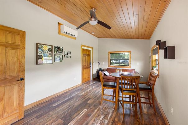 Dining room, Interior, Wooden Ceilings, Wood Texture Flooring