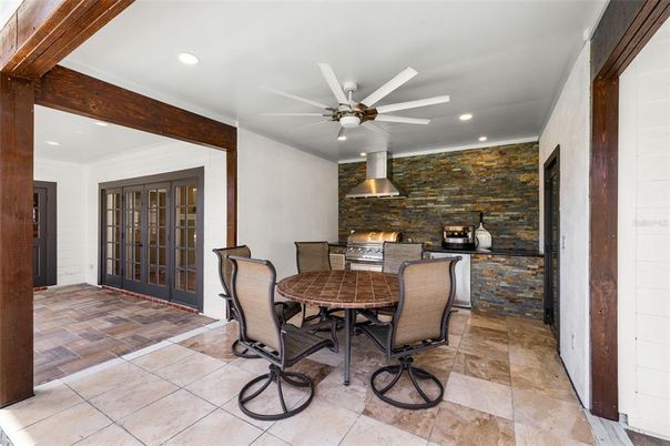 Interior, Recessed Lighting, Stone Walls