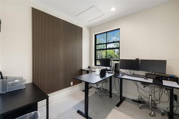 Home Office, Interior, Recessed Lighting