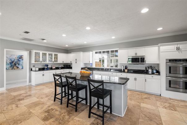 Interior, Kitchen, Recessed Lighting, Stainless Steel Appliances