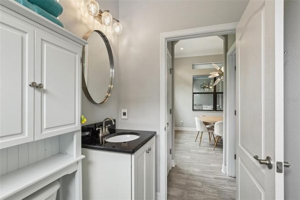 Bathroom, Dining room, Interior, Wood Texture Flooring
