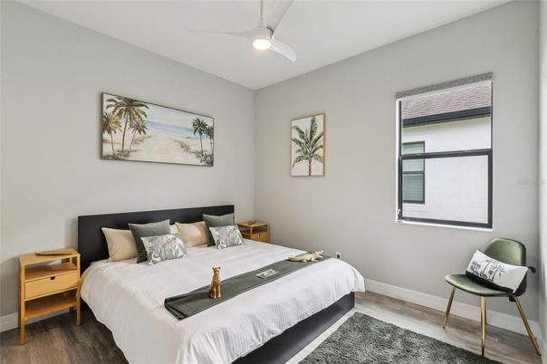 Bedroom, Interior, Wood Texture Flooring