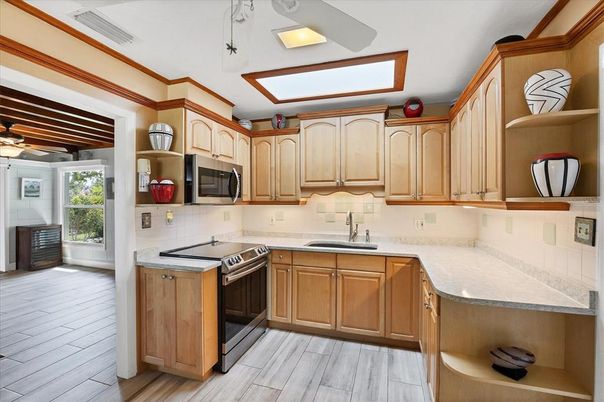Interior, Kitchen, Wood Texture Flooring