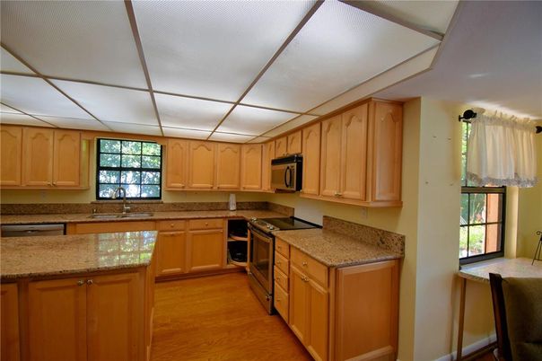 Interior, Kitchen, Wood Texture Flooring