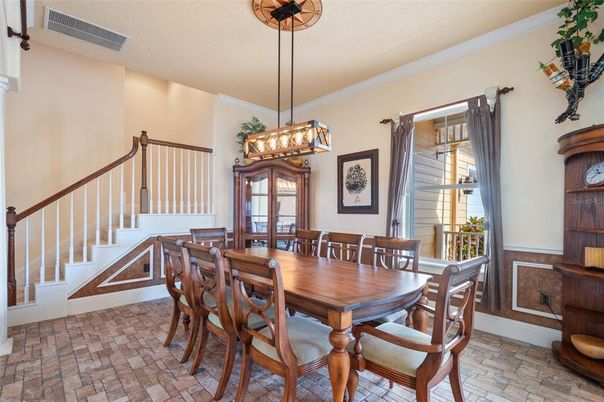 Dining room, Interior, Pendant Lights