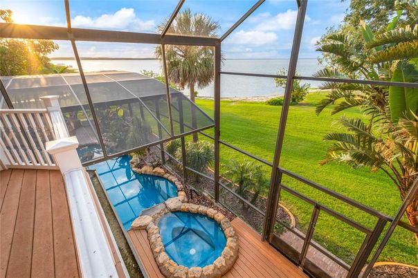 Glass Ceilings, Interior, Pool, Sun Room, Water, Wood Texture Flooring