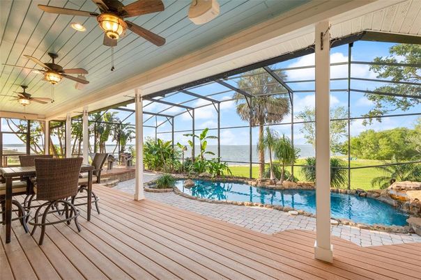 Glass Ceilings, Interior, Pool, Sun Room, Wood Texture Flooring