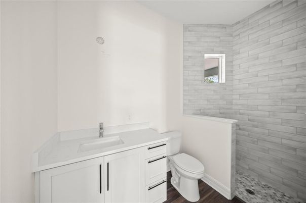 Bathroom, Interior, Wood Texture Flooring