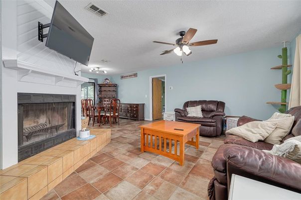 Dining room, Fireplace, Interior, Living room