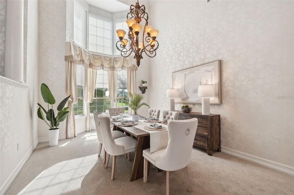 Chandelier, Dining room, Interior