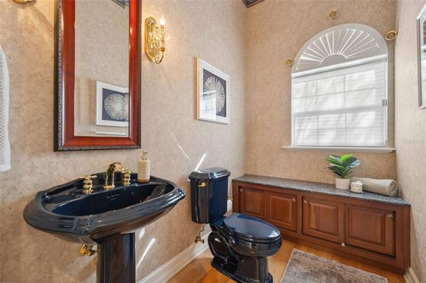 Bathroom, Interior, Wood Texture Flooring