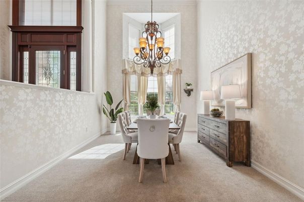 Chandelier, Dining room, Interior