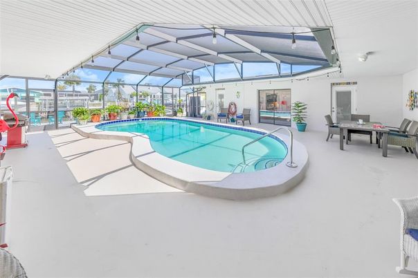 Dining room, Glass Ceilings, Interior, Pool, Sun Room
