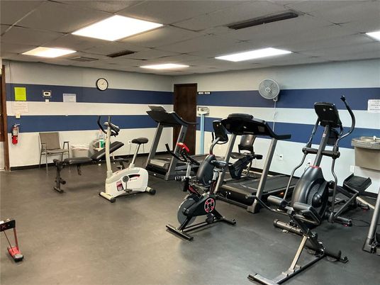Fitness Equipment, Interior, Recessed Lighting