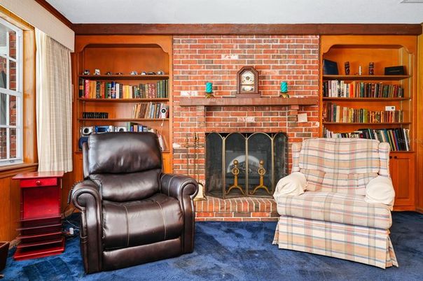 Fireplace, Interior, Stone Walls