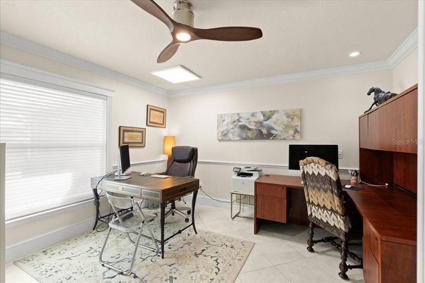Home Office, Interior, Recessed Lighting