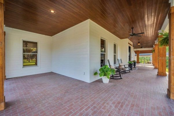 Exterior, Recessed Lighting, Wooden Ceilings