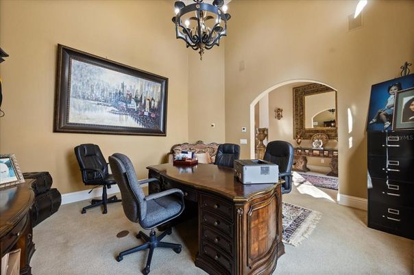 Chandelier, Home Office, Interior