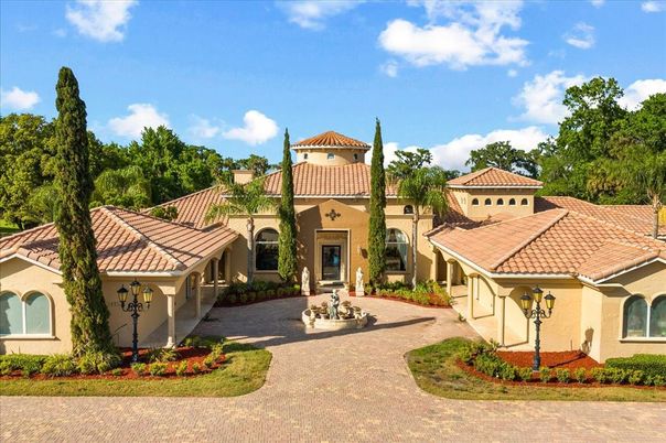 Backyard, Exterior, Facade, Mediterranean