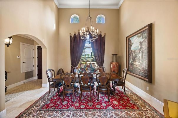 Chandelier, Dining room, Interior