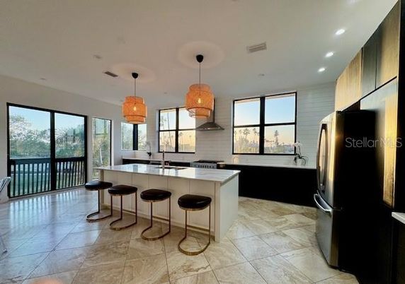 Interior, Kitchen, Pendant Lights, Recessed Lighting