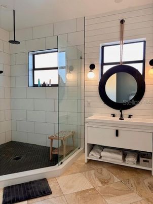 Bathroom, Glass Shower, Interior