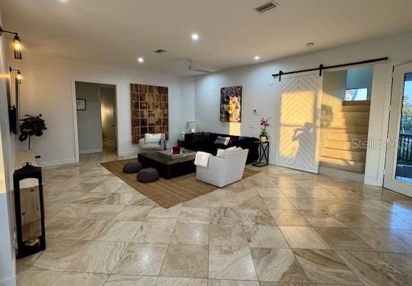 Interior, Living room, Recessed Lighting