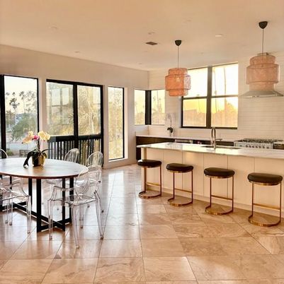 Dining room, Interior, Kitchen, Pendant Lights, Recessed Lighting