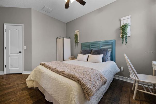 Bedroom, Interior, Wood Texture Flooring