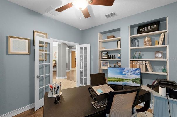 Home Office, Interior, Wood Texture Flooring