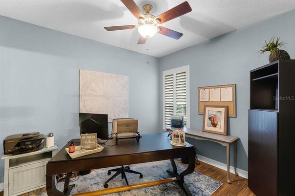 Home Office, Interior, Wood Texture Flooring
