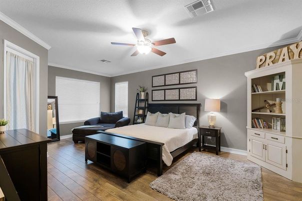 Bedroom, Interior, Wood Texture Flooring