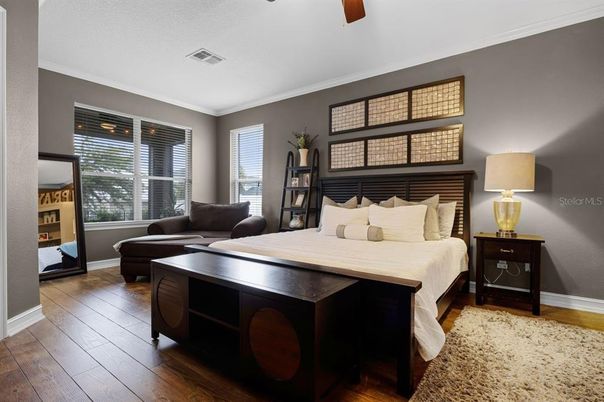 Bedroom, Interior, Wood Texture Flooring